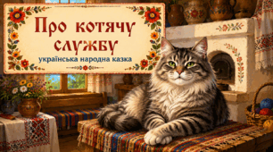 Українська народна казка "Про котячу службу"