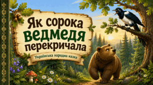 📖Ілюстрована книга "Як сорока ведмедя перекричала" (українська народна казка)