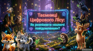 Анімована презентація "Таємниці Цифрового Лісу: Як розпізнати «колючі повідомлення»? (кібербулінг та безпека в інтернеті)