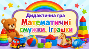 Дидактична гра «Математичні смужки. Іграшки»