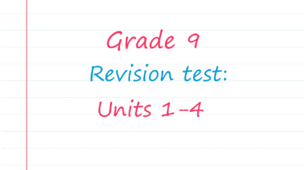 Prepare 9. Revision Test 1 (Units 1-4)
