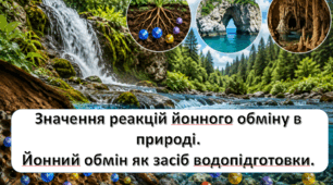 Значення реакцій йонного обміну в природі. Йонний обмін як засіб водопідготовки.