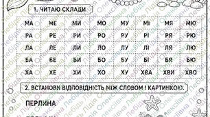 Аркуш із швидкочитання про Русалоньку