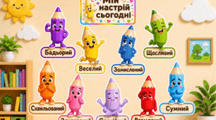 Куточок «МІЙ НАСТРІЙ СЬОГОДНІ»