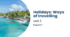 Prepare 7. Unit 3. Holidays: Ways of travelling