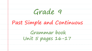 Prepare 9. Unit 5. Past Simple and Continuous