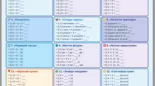 Робочий аркуш. Додавання в межах 20.