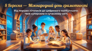 💡СУЧАСНА анімована презентація на 52 слайди✍️"8 вересня — Міжнародний день грамотності"✍️