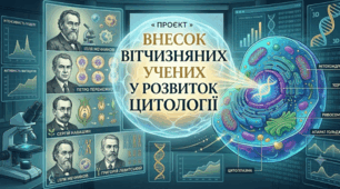 Проєкт «Внесок вітчизняних учених у розвиток цитології »📚👩🏫👨🏫9 кл НУШ, Тагліна (презентація)