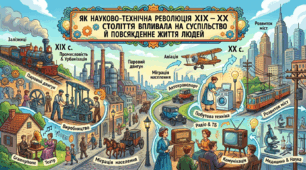 Як науково – технічна революція ХӀХ – ХХ століття впливала на суспільство й повсякденне життя людей.