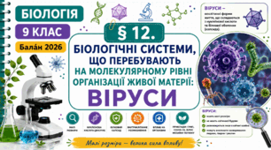 Біологічні системи, що перебувають на молекулярному рівні організації живої матерії: віруси. Презентація, інфографіка, робочий аркуш