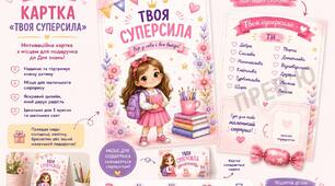 Мотиваційна листівка на 1 вересня з сюрпризом