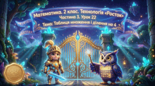Урок 22. Частина 3. «Таблиця множення і ділення на 4». Математика. 2 клас. Технологія «Росток»