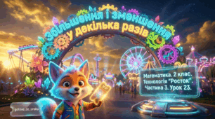Урок 23. Частина 3. «Збільшення і зменшення у декілька разів». Математика. 2 клас. Технологія «Росток»