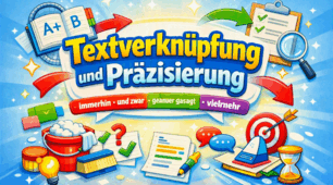Textverknüpfung und Präzisierung im Deutschen
