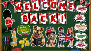 Welcome Back! Оформлення дошки для першого уроку англ.мови в новому навчальному році