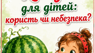 Консультація для батьків «Кавун для дітей: користь чи небезпека?»