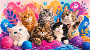 Пазл🌺8 серпня 🌺🐱Всесвітній день кішок🌺