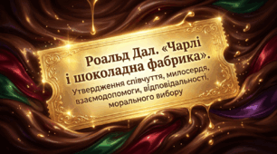 5 клас НУШ. Роальд Дал. "Чарлі і шоколадна фабрика". Утвердження співчуття, милосердя, взаємодопомоги, відповідальності, морального вибору. Презентація, інфографіка, робочий аркуш
