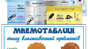 Мнемотаблиці опису властивостей предметів