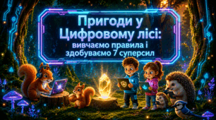Анімована презентація "Пригоди у Цифровому Лісі: вивчаємо правила і здобуваємо 7 суперсил"