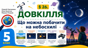 Що можна побачити на небосхилі. Презентація, інфографіка, робочий аркуш