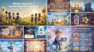 Мова гідності — голос вільної людини 💙💛 Перший урок нового навчального року | Презентація про гідність, повагу, українську мову та цінності | 14 слайдів | НУШ 1–4 класи | БЕЗКОШТОВНО