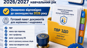 Правила внутрішнього розпорядку ЗДО 2026 (ПВР)