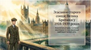 Презентація «Велика Британія у міжвоєнний період (1918–1939 рр.): консервативна модернізація, соціальні битви та еволюція імперії»