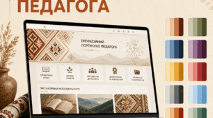 Інтерактивний конструктор «Цифрове портфоліо педагога» — 30 дизайнів + інструкція