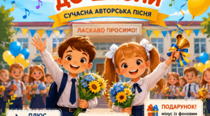 Сучасна авторська пісня "Ми йдемо до школи" (плюс, мінус, текст)