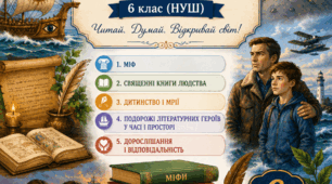 Комплект робочих карток укладено відповідно до чинної програми НУШ із зарубіжної літератури для 6 класу.