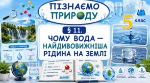 Чому вода — найдивовижніша рідина на Землі. Презентація, інфографіка, робочий аркуш