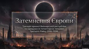 Презентація «Німеччина у міжвоєнний період: від Веймарської республіки до нацистського тоталітаризму (1918–1939 рр.)»