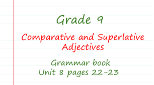 Prepare 9. Unit 8. Comparative and Superlative Adjectives