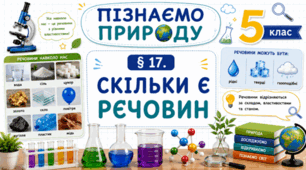 Скільки є речовин. Презентація, інфографіка, робочий аркуш