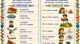 Постер  " Префікс  не та частка не