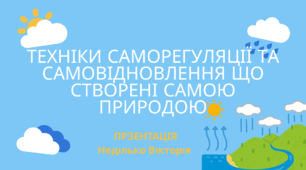 ПРЕЗЕНТАЦІЯ на тему Техніки Саморегуляції та самовідновлення