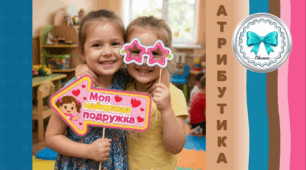 Атрибути для фотосесії "Я люблю свій дитсадок". 1 вересня в ЗДО