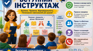 Вступний інструктаж  із безпеки життєдіяльності для учнів 5–7 класів