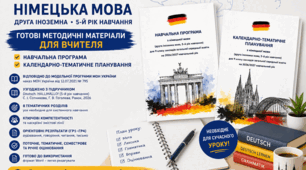Методичний комплект учителя німецької мови. 9 клас НУШ (5 рік навчання)(2026/2027)