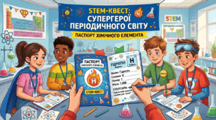 STEM-квест «Супергерої періодичного світу: Паспорт хімічного елемента»