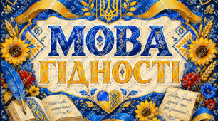 Патріотичний плакат «Мова гідності»