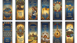 Патріотичний сет закладок для книг «Мова — наша гідність»