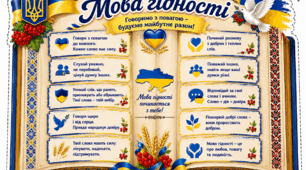 Куточок «Мова гідності» у формі книги