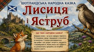 Шотландська народна казка "Лисиця і яструб" (постери і робочий аркуш)