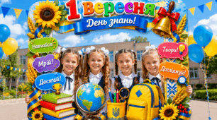 Фоторамка «1 Вересня. День знань!» 💛💙