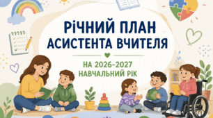 Річний план асистента вчителя 2026-2027 н.р.