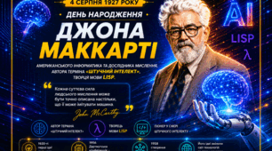 💎Джон Маккарті - американський інформатик, математик та дослідник мислення, автор терміна «Штучний інтелект», творець мови LISP