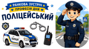 Ранкова зустріч. Професія дня -  ПОЛІЦЕЙСЬКИЙ